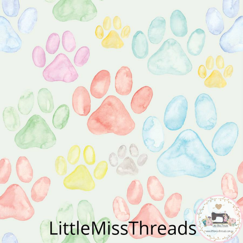 PRE ORDER - Happy Paws - Fabric - Fabric from [store] by Little Miss Threads - 