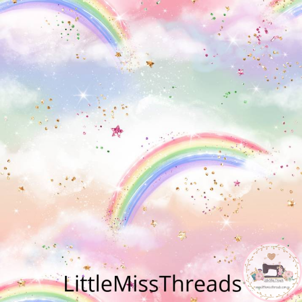 PRE ORDER - Hoppy Easter Rainbows - Fabric - Fabric from [store] by Little Miss Threads - 