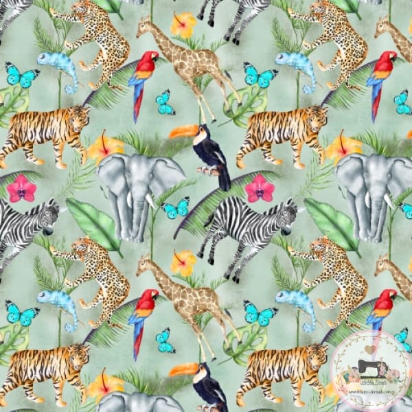 PRE ORDER - In the Jungle - Fabric Fabric