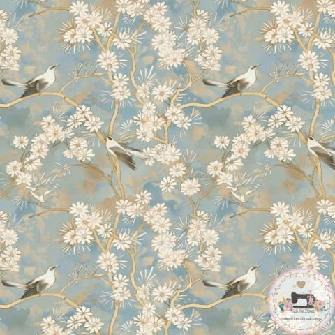 PRE ORDER - Japanese Floral and Birds - Fabric Fabric