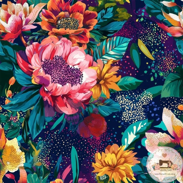 PRE ORDER - Large Beautiful Floral - Fabric Fabric