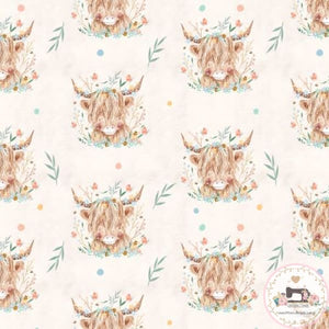 PRE ORDER - Matilda Cow In Off-White - Fabric Fabric