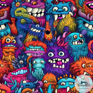 PRE ORDER - Monsters Monsters More - Fabric Fabric
