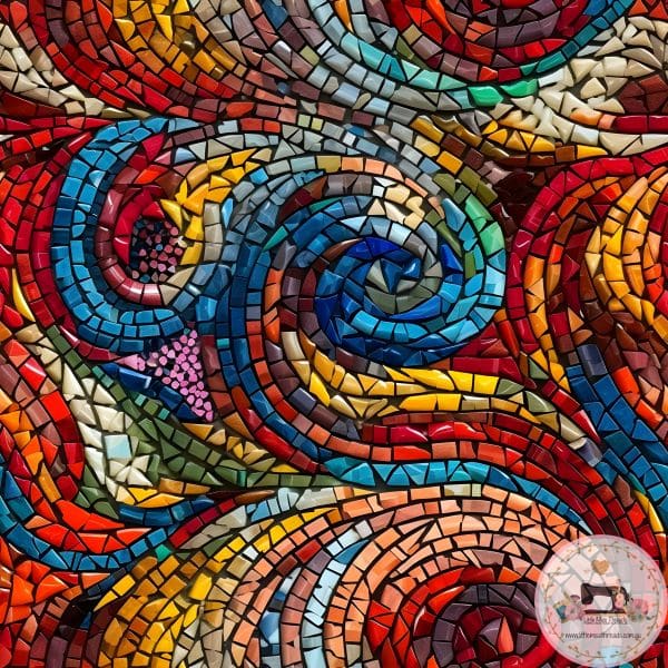 PRE ORDER - Mosaic Swirl - Fabric Fabric