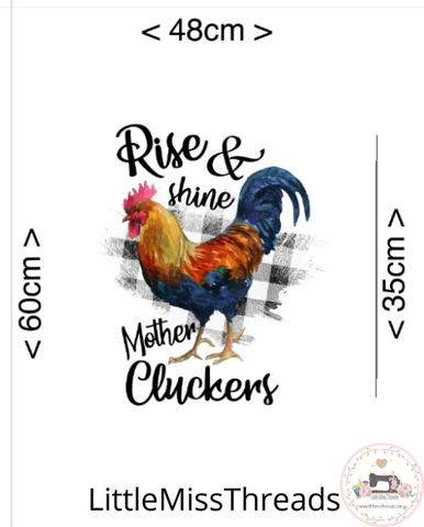 PRE ORDER - Mother Cluckers Panel - Fabric - Fabric from [store] by Little Miss Threads - 