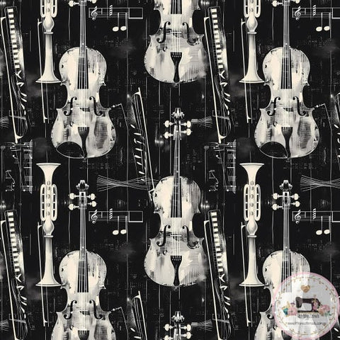 PRE ORDER - Musical Instruments Classical - Fabric Fabric