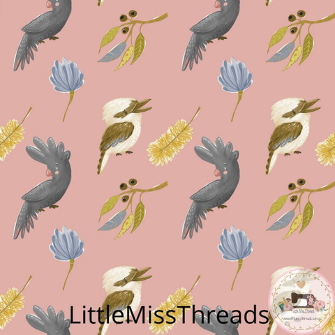 PRE ORDER - Native Aussie Birds - Fabric - Fabric from [store] by Little Miss Threads - 
