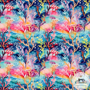 PRE ORDER - Ocean Coral Reef - Fabric Fabric