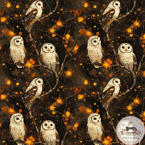 PRE ORDER - Owl Woodland Animal - Fabric Fabric