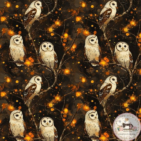 PRE ORDER - Owl Woodland Animal - Fabric Fabric
