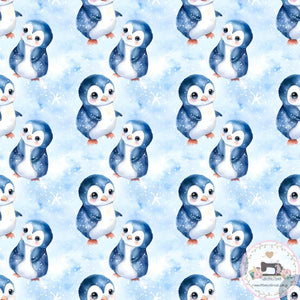 PRE ORDER - Penguin Snow - Fabric Fabric
