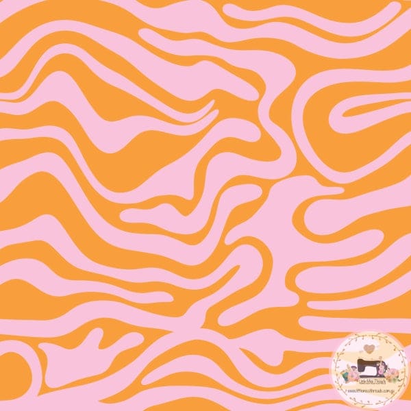 PRE ORDER - Pink and Orange - Fabric Fabric