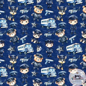 PRE ORDER - Police Crew Blue - Fabric Fabric