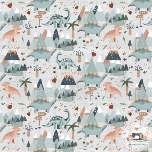 PRE ORDER - Prehistoric Dino World - Fabric Fabric