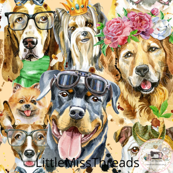 PRE ORDER - Pup Glasses - Fabric - Fabric from [store] by Little Miss Threads - 