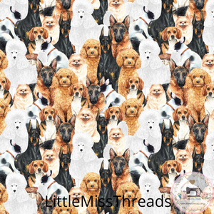 PRE ORDER - Pup Mix - Fabric - Fabric from [store] by Little Miss Threads - 