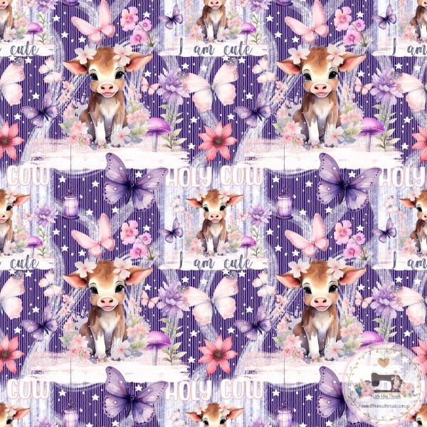 PRE ORDER - Purple Holy Cow - Fabric Fabric