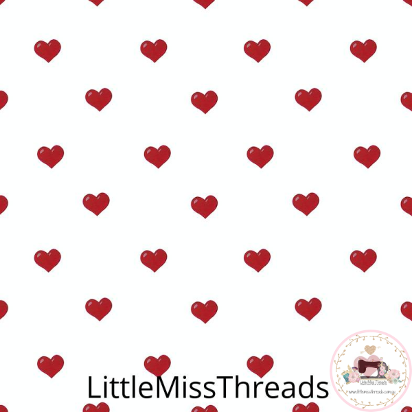 PRE ORDER - Rockabilly Hearts - Fabric - Fabric from [store] by Little Miss Threads - 