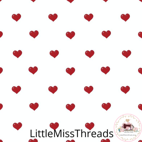 PRE ORDER - Rockabilly Hearts - Fabric - Fabric from [store] by Little Miss Threads - 