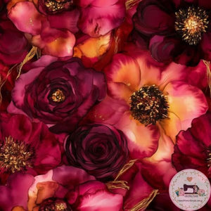 PRE ORDER Rose Burst Fabric Fabric
