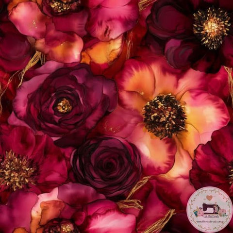 PRE ORDER Rose Burst Fabric Fabric