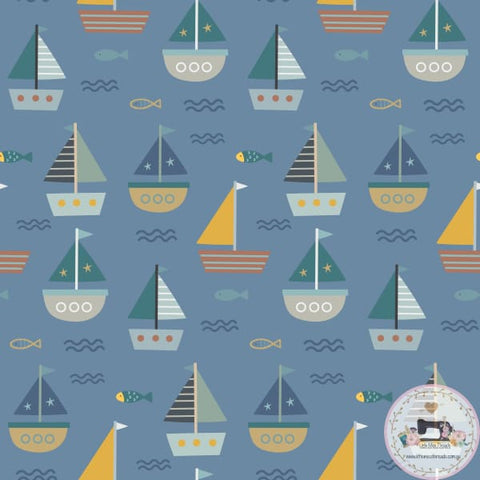 PRE ORDER - Sailing Sea - Fabric Fabric
