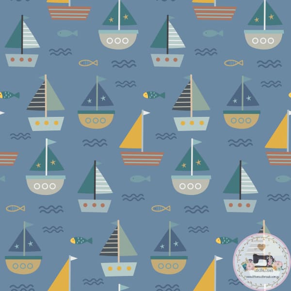 PRE ORDER - Sailing Sea - Fabric Fabric