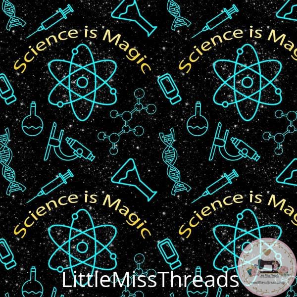 PRE ORDER - Science is Magic Blue - Fabric - Fabric from [store] by Little Miss Threads - 
