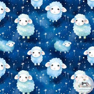 PRE ORDER - Sheep Dark Blue - Fabric Fabric