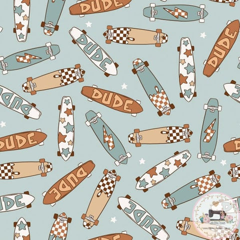 PRE ORDER - Skateboard Dude Neutral - Fabric Fabric