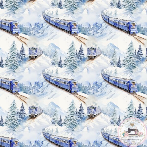 PRE ORDER - Snow Train - Fabric Fabric