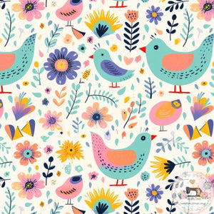 PRE ORDER - Spring Birds 3 - Fabric Fabric
