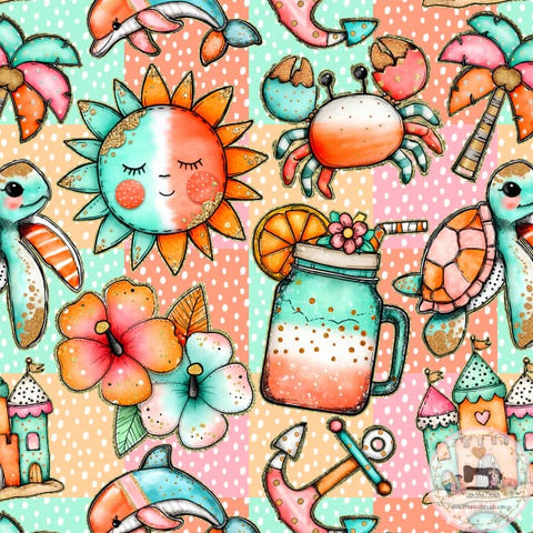 PRE ORDER - Summer Sun Beach - Fabric Fabric