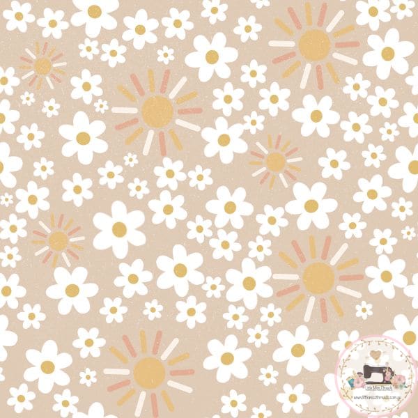 PRE ORDER - Summer Sun Boho Floral - Fabric Fabric
