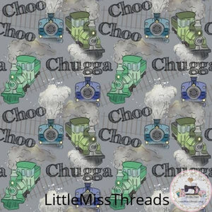 PRE ORDER - Train Chugga Chugga Choo Small - Fabric - Fabric from [store] by Little Miss Threads - 