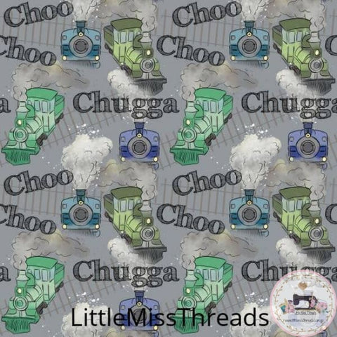 PRE ORDER - Train Chugga Chugga Choo Small - Fabric - Fabric from [store] by Little Miss Threads - 