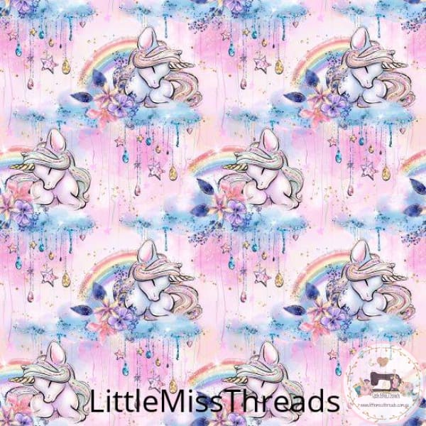 PRE ORDER - Unicorn Dreams Cloud Pink - Fabric - Fabric from [store] by Little Miss Threads - 