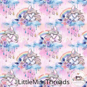 PRE ORDER - Unicorn Dreams Cloud Pink - Fabric - Fabric from [store] by Little Miss Threads - 
