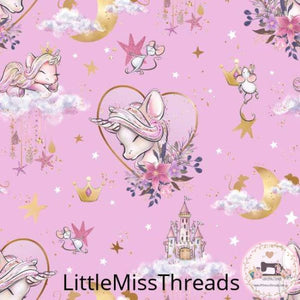 PRE ORDER - Unicorn Mice Pink - Fabric - Fabric from [store] by Little Miss Threads - 