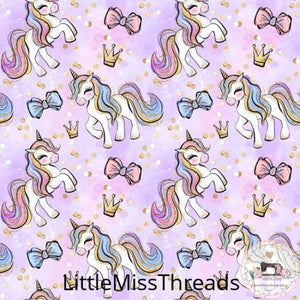 PRE ORDER - Unicorn Purple - Fabric - Fabric from [store] by Little Miss Threads - 