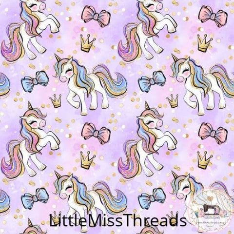 PRE ORDER - Unicorn Purple - Fabric - Fabric from [store] by Little Miss Threads - 