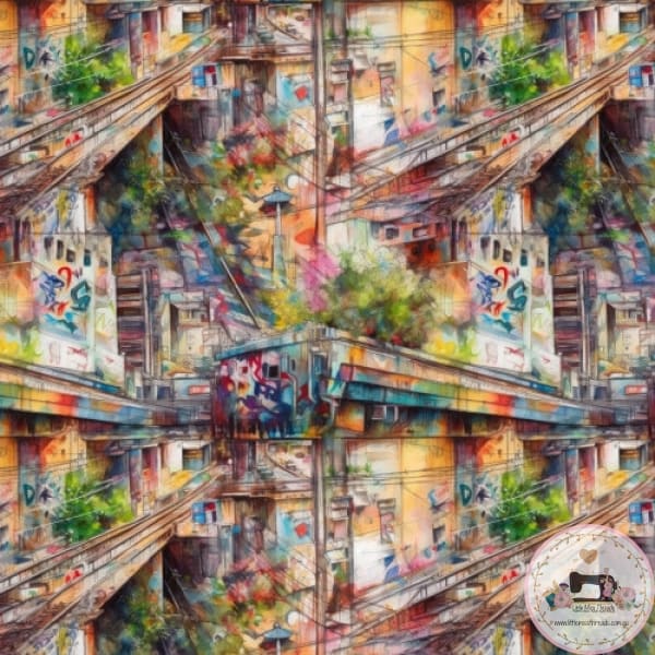 PRE ORDER - Urban Graffiti 2 - Fabric Fabric