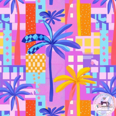 PRE ORDER Vibe Pop Art Palm Fabric Fabric