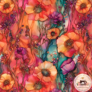 PRE ORDER Vibrant Wildflowers Fabric Fabric
