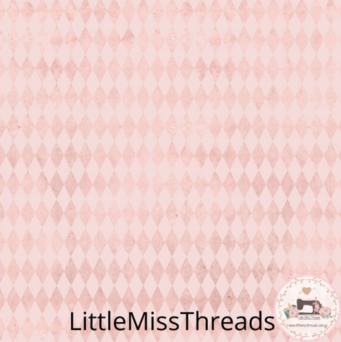 PRE ORDER - Vintage Alice Pink Diamonds - Fabric - Fabric from [store] by Little Miss Threads - 