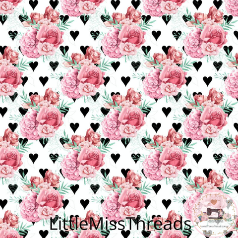 PRE ORDER - Vintage Alice Pink Roses - Fabric - Fabric from [store] by Little Miss Threads - 