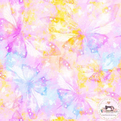 PRE ORDER - Watercolour Butterflies - Fabric Fabric