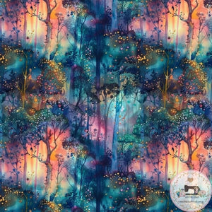 PRE ORDER - Watercolour Enchanted Forest - Fabric Fabric