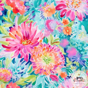 PRE ORDER - Watercolour Floral Paint - Fabric Fabric