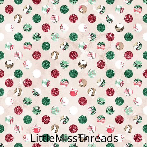 PRE ORDER Christmas Forest Dots Fabric - Fabric from [store] by Mini Mooches - 